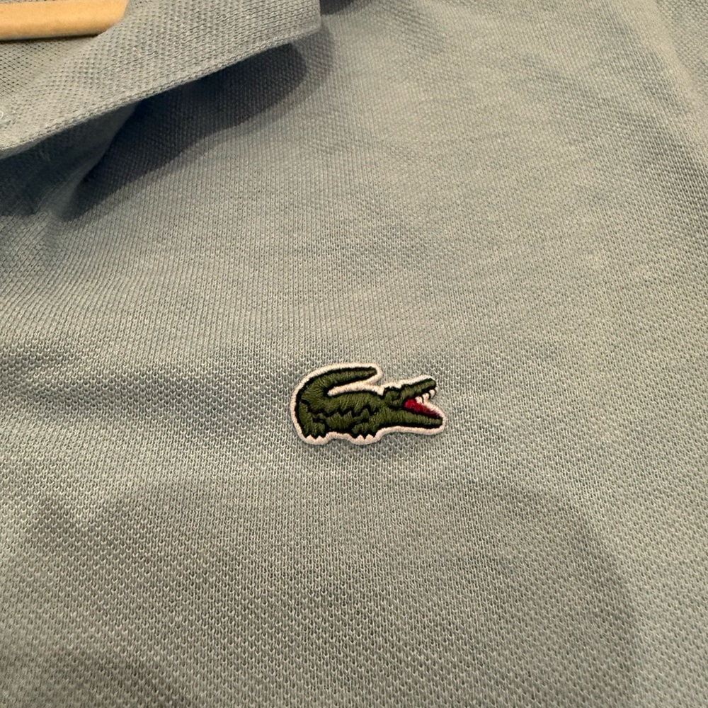 Lacoste men polo shirt classic fit in light blue size XS, FR 2 - Picture 6 of 6